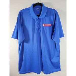 KENWORTH Men's Blue Polo Shirt XL KENWORTH OF PENNSYLVANIA  *FLAW*